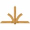 Ekena Millwork Redmond Rough Sawn Timber Gable Bracket, Western Red Cedar, 84"W x 49"H x 4"D x 6"F, 14/12 Pitch GBW084X49X0406RED00RWR - alternate 1